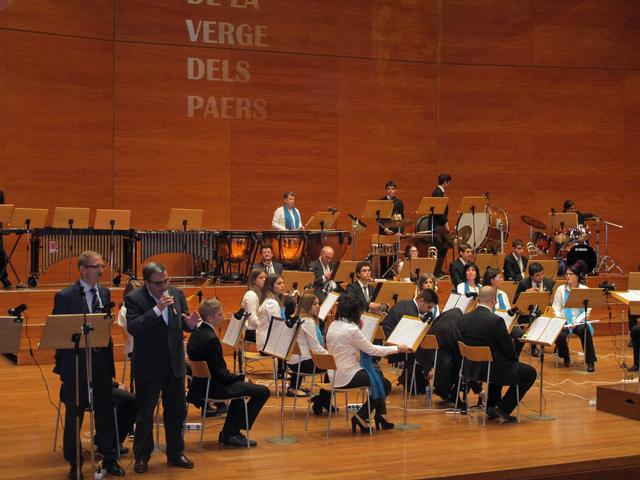 L’alcalde de Lleida ha assistit al concert de Banda Municipal i de Veus.kat a l’Auditori per celebrar Santa Cecília