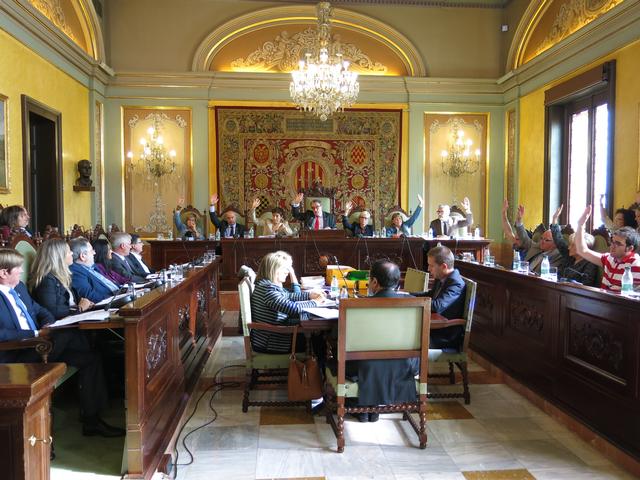 Fotografia del Ple Municipal de l'Ajuntament de Lleida d'avui