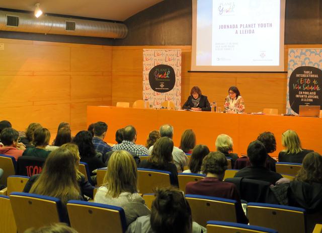 Presentació de la Jornada Planet Youth a Lleida, a la sala Jaume Magre